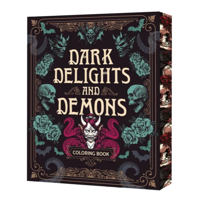 [9780785846338] Dark Delights and Demons : Coloring Book