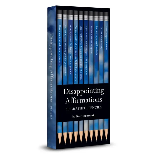 Disappointing Affirmations 10 Graphite Pencils