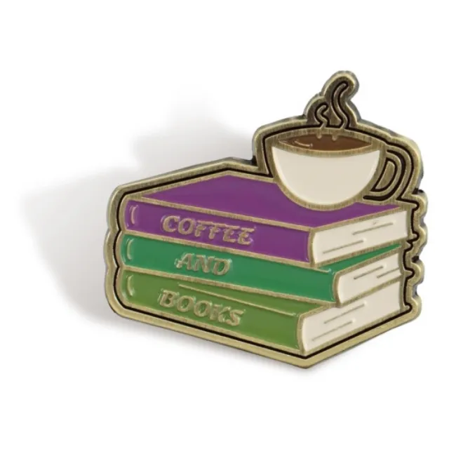Coffee And Books - Pin Badge