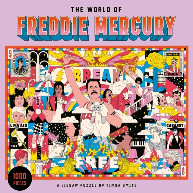 [9781913947583] Jigsaw Puzzle 1000 pieces (The World of Freddie Mercury)