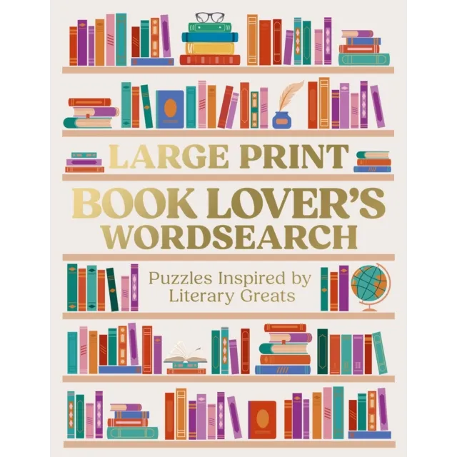 Large Print Book Lover's Wordsearch