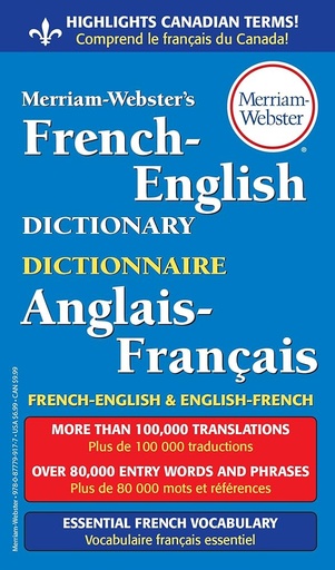 [9780877799177] The Merriam-Webster's French-English Dictionary