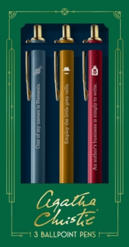 [9781797226262] Agatha Christie 3 Ballpoints Pens